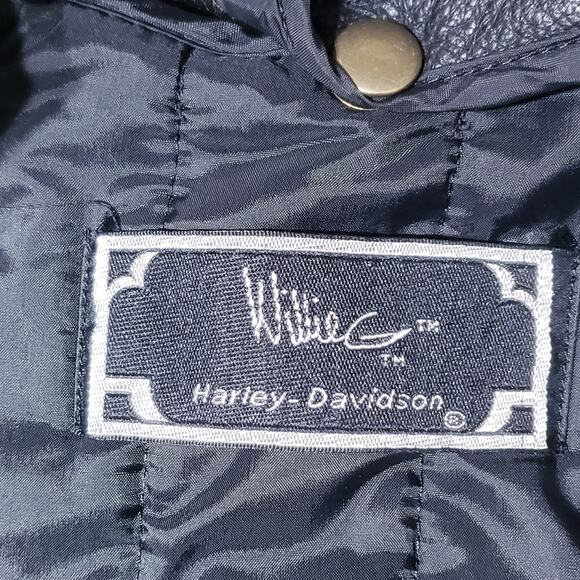 Harley Davidson Willie G Vintage Fringe Leather Motorcycle Biker Women's Jacket - Picture 10 of 16